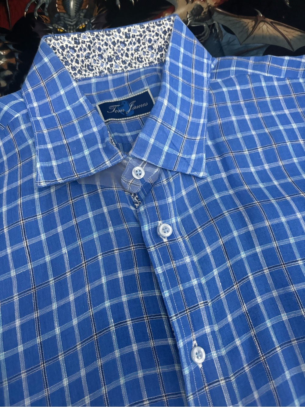 Tom James Custom Button Down Shirt, *XL (see measurements)
